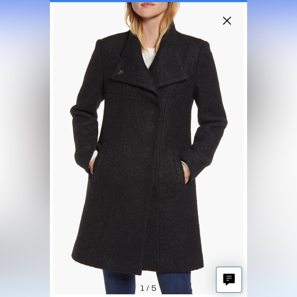 Kenneth Cole Women's Wool Blend Boucle Coat